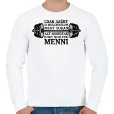 PRINTFASHION Csak azért is megcsinálom - Férfi pulóver - Fehér