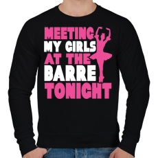 PRINTFASHION Csak csajok  - Férfi pulóver - Fekete