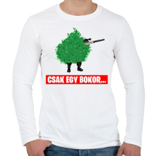 PRINTFASHION Csak egy bokor... - Férfi hosszú ujjú póló - Fehér férfi póló