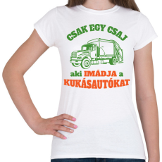 PRINTFASHION Csak egy csaj - Női póló - Fehér