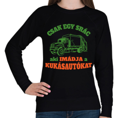 PRINTFASHION Csak egy srác - Női pulóver - Fekete