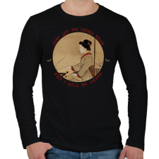 PRINTFASHION Csak hagyj szakét inni - Férfi hosszú ujjú póló - Fekete férfi póló