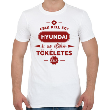PRINTFASHION Csak kell egy Hyundai - Férfi póló - Fehér férfi póló