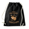 PRINTFASHION Csak két dolgot szeretnék: Teázni és kötni - Sportzsák, Tornazsák - Fekete