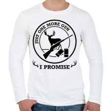 PRINTFASHION Csak még egy fegyver - Férfi hosszú ujjú póló - Fehér férfi póló