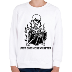 PRINTFASHION Csak még egy fejezet - Gyerek pulóver - Fehér
