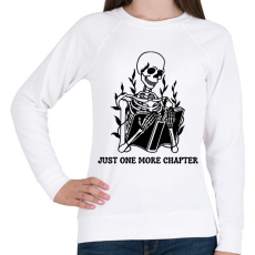 PRINTFASHION Csak még egy fejezet - Női pulóver - Fehér