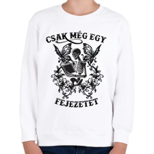 PRINTFASHION Csak még egy fejezetet - Gyerek pulóver - Fehér gyerek pulóver, kardigán