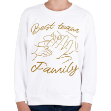 PRINTFASHION Család csapat - Gyerek pulóver - Fehér gyerek pulóver, kardigán
