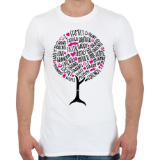 PRINTFASHION Család fa - Férfi póló - Fehér