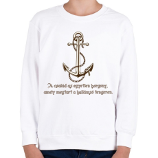 PRINTFASHION Család - Gyerek pulóver - Fehér