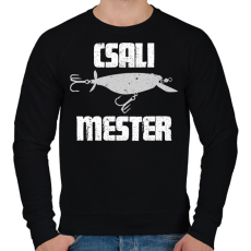 PRINTFASHION Csali mester - Férfi pulóver - Fekete