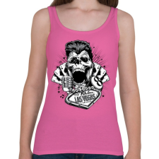 PRINTFASHION Csaló koponya - Női atléta - Rózsaszín női trikó