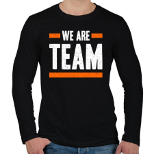 PRINTFASHION Csapat vagyunk! - Férfi hosszú ujjú póló - Fekete férfi póló