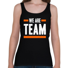 PRINTFASHION Csapat vagyunk! - Női atléta - Fekete