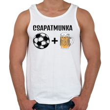 PRINTFASHION Csapatmunka - Férfi atléta - Fehér atléta, trikó