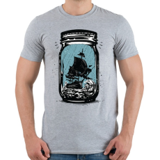 PRINTFASHION Csapdában - Férfi póló - Sport szürke