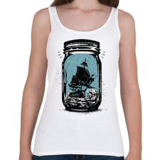 PRINTFASHION Csapdában - Női atléta - Fehér női trikó