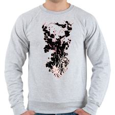 PRINTFASHION cseresznyevirágzás - Férfi pulóver - Sport szürke férfi pulóver, kardigán