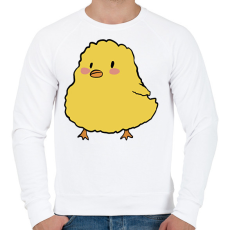 PRINTFASHION Csibe - Férfi pulóver - Fehér