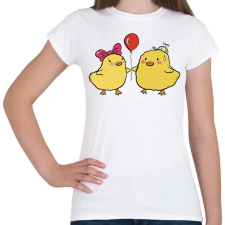 PRINTFASHION Csibe love - Női póló - Fehér női póló