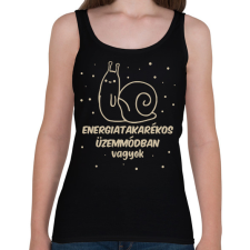 PRINTFASHION Csiga üzemmód - Női atléta - Fekete női trikó