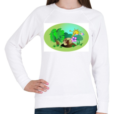 PRINTFASHION Csigamese - Női pulóver - Fehér