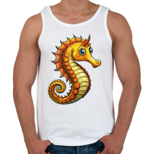 PRINTFASHION Csikóhal - Férfi atléta - Fehér atléta, trikó