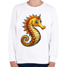 PRINTFASHION Csikóhal - Gyerek pulóver - Fehér gyerek pulóver, kardigán