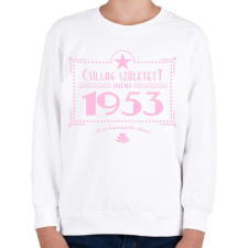 PRINTFASHION csillag-1953-pink - Gyerek pulóver - Fehér gyerek pulóver, kardigán