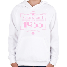 PRINTFASHION csillag-1955-pink - Gyerek kapucnis pulóver - Fehér gyerek pulóver, kardigán