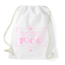 PRINTFASHION csillag-1960-pink - Sportzsák, Tornazsák - Fehér tornazsák
