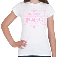 PRINTFASHION csillag-1969-pink - Női póló - Fehér női póló