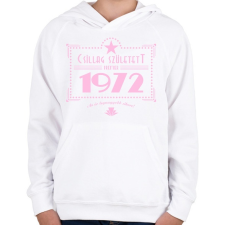 PRINTFASHION csillag-1972-pink - Gyerek kapucnis pulóver - Fehér gyerek pulóver, kardigán