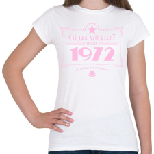 PRINTFASHION csillag-1972-pink - Női póló - Fehér női póló