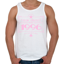 PRINTFASHION csillag-1996-pink - Férfi atléta - Fehér atléta, trikó