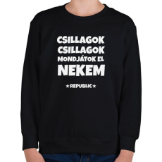 PRINTFASHION CSILLAGOK CSILLAGOK - Gyerek pulóver - Fekete