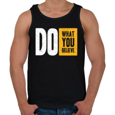 PRINTFASHION Csináld amit szeretsz - Férfi atléta - Fekete