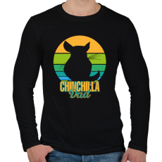 PRINTFASHION Csincsilla apa - Férfi hosszú ujjú póló - Fekete