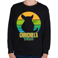 PRINTFASHION Csincsilla apa - Gyerek pulóver - Fekete