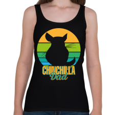 PRINTFASHION Csincsilla apa - Női atléta - Fekete női trikó