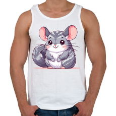 PRINTFASHION Csincsilla  - Férfi atléta - Fehér