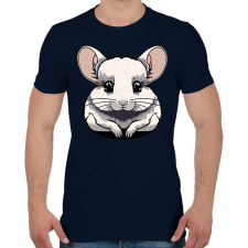 PRINTFASHION Csincsilla - Férfi póló - Sötétkék férfi póló