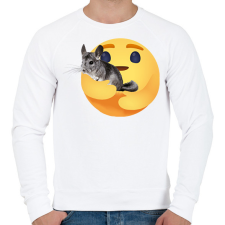 PRINTFASHION Csincsilla - Férfi pulóver - Fehér férfi pulóver, kardigán