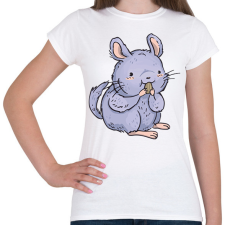 PRINTFASHION Csincsilla - Női póló - Fehér női póló