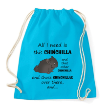 PRINTFASHION Csincsilla - Sportzsák, Tornazsák - Surf blue tornazsák