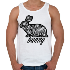 PRINTFASHION Csipke nyuszi - Férfi atléta - Fehér