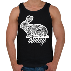 PRINTFASHION Csipke nyuszi - Férfi atléta - Fekete