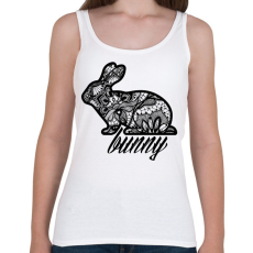 PRINTFASHION Csipke nyuszi - Női atléta - Fehér