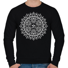 PRINTFASHION Csipkés mandala - Férfi pulóver - Fekete férfi pulóver, kardigán